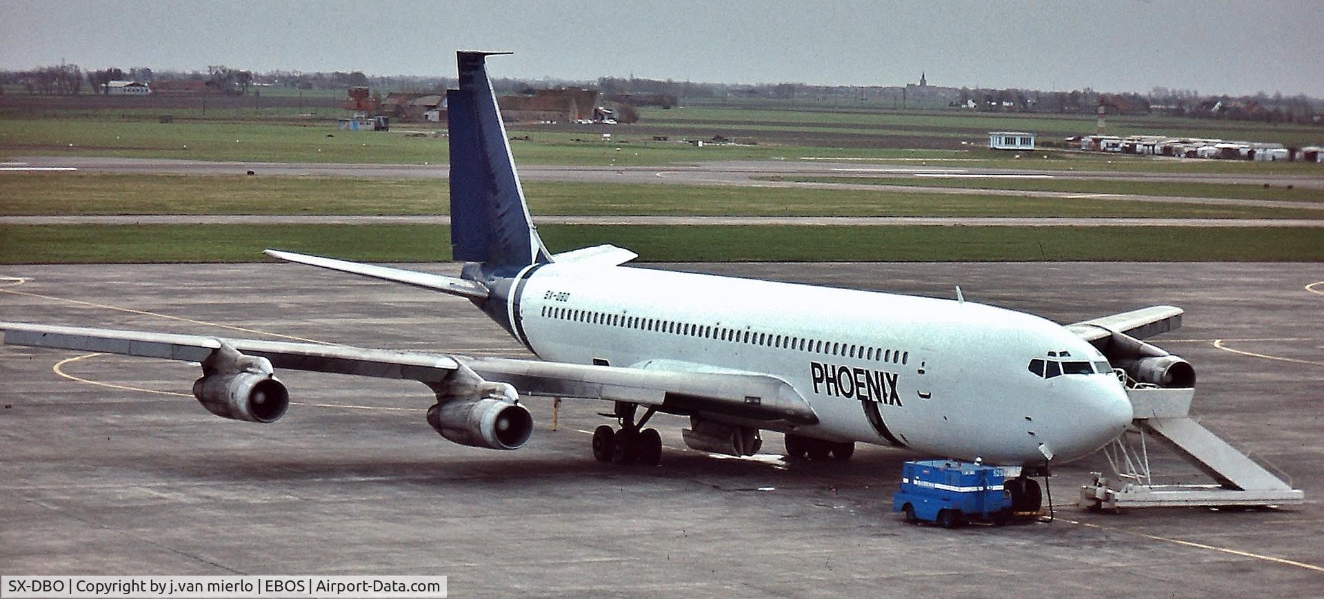 SX-DBO, 1966 Boeing 707-351C C/N 19164, Oostende, Belgium '90s