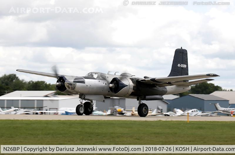 N26BP, 1944 Douglas A-26B Invader Invader C/N 7072, Douglas A-26B Invader  C/N 7072, NL26BP