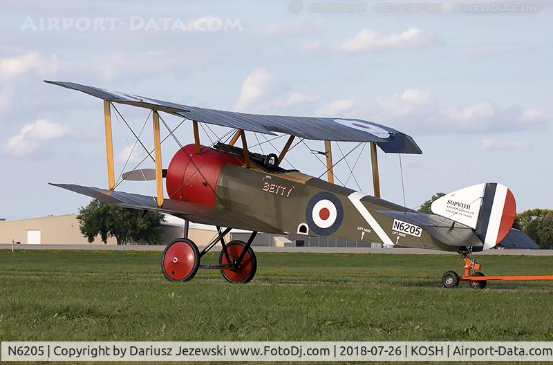 N6205, 1991 Sopwith Pup C/N 5459, Sopwith Pup  C/N 5459, N6205