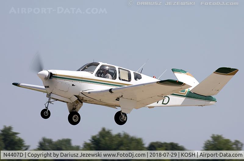 N4407D, 1956 Beech G35 Bonanza C/N D-4537, Beech G35 Bonanza  C/N D-4537, N4407D