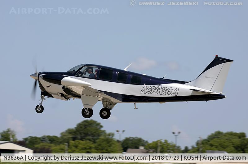 N3636A, 1978 Beech A36 Bonanza 36 C/N E-1399, Beech A36 Bonanza 36  C/N E-1399, N3636A