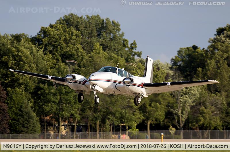 N9616Y, 1962 Beech D50E Twin Bonanza C/N DH-337, Beech D50E Twin Bonanza  C/N DH-337, N9616Y
