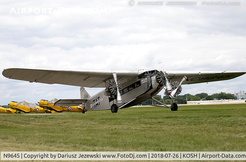 N9645, 1928 Ford 5-AT-B Tri-Motor C/N 8, Ford 5-AT-B Trimotor  C/N 8, NC9645