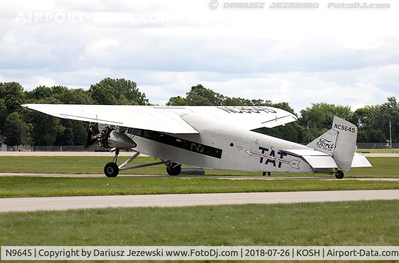 N9645, 1928 Ford 5-AT-B Tri-Motor C/N 8, Ford 5-AT-B Trimotor  C/N 8, NC9645