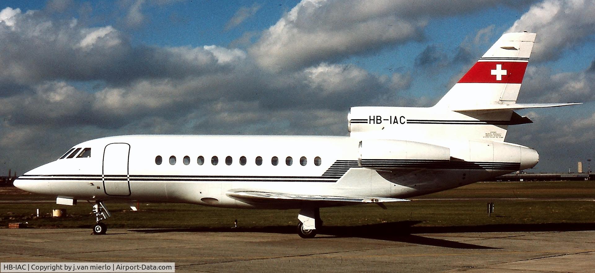 HB-IAC, 1987 Dassault Falcon 900 C/N 26, Brussels, Belgium ABELAG '90s