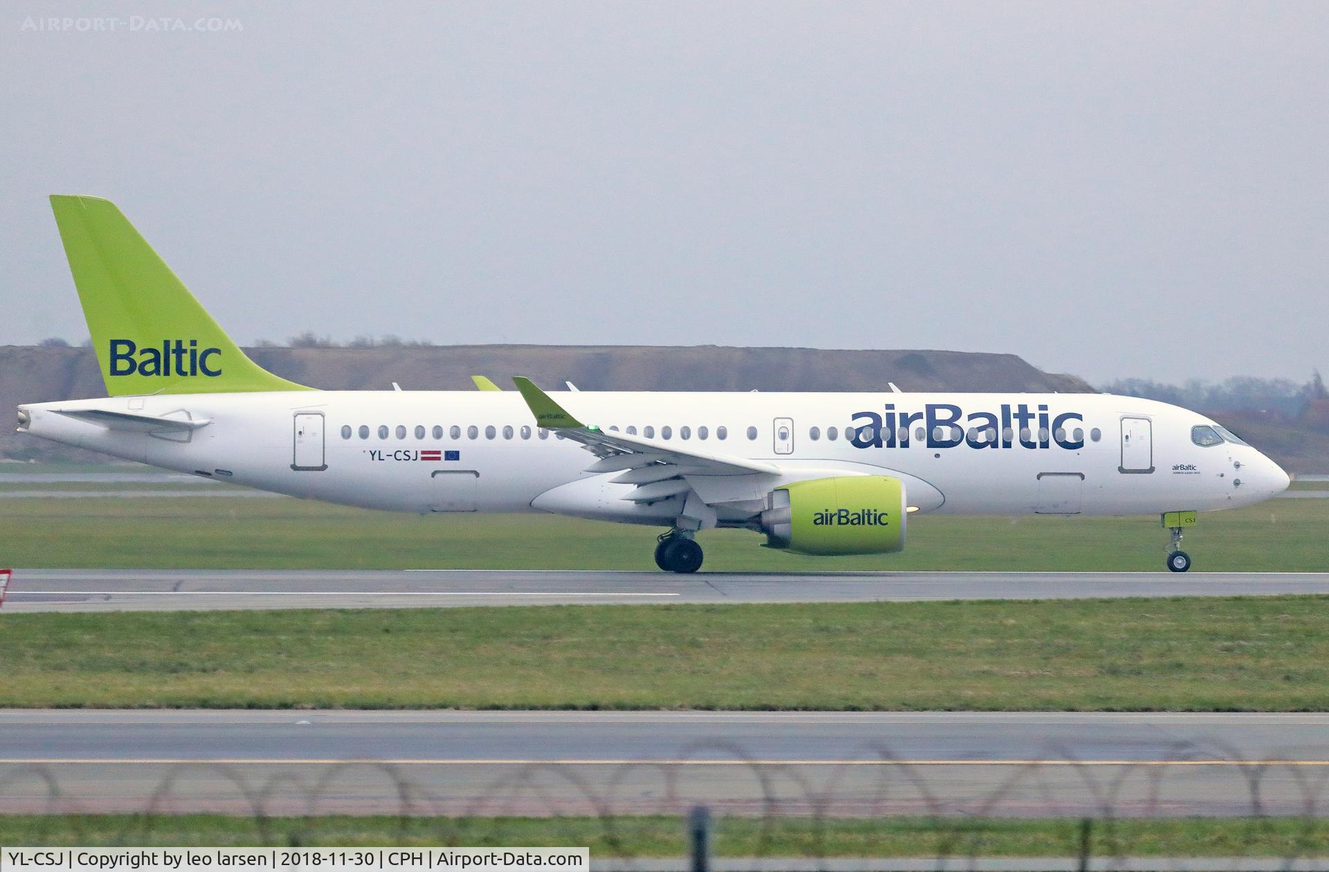 YL-CSJ, 2018 Bombardier CSeries CS300 (BD-500-1A11) C/N 55038, Copenhagen 30.11.2018
