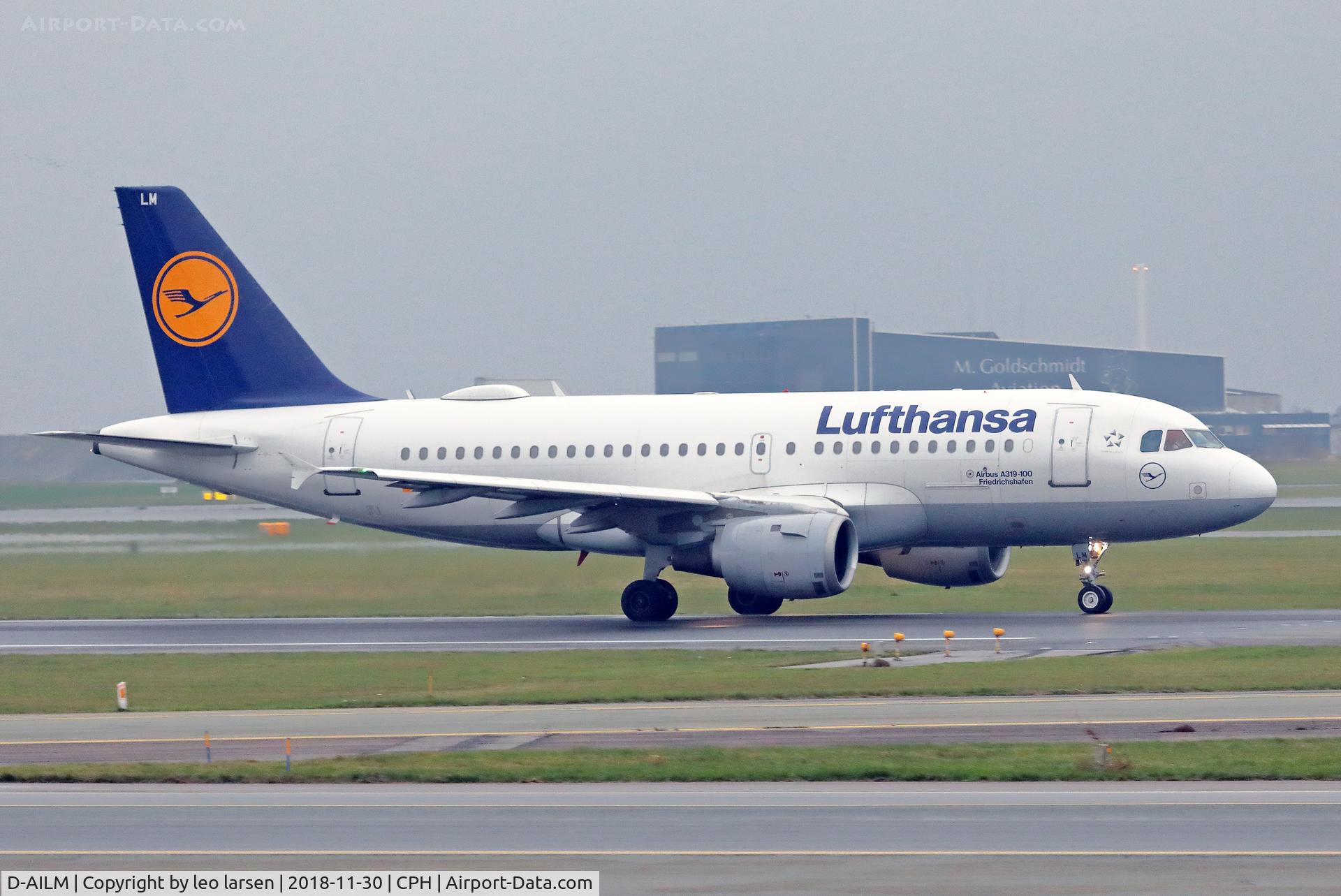 D-AILM, 1997 Airbus A319-114 C/N 694, Copenhagen 30.11.2018