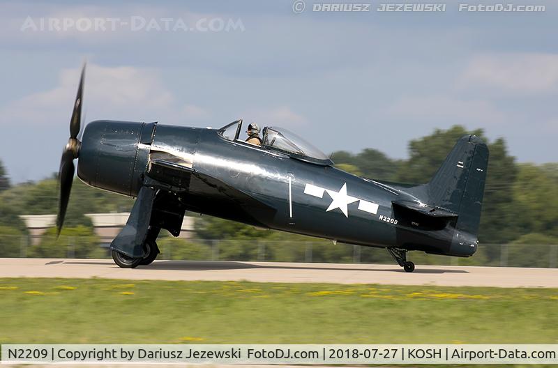 N2209, 1945 Grumman F8F-1B Bearcat C/N 122095, Grumman F8F-1B Bearcat  C/N 122095, N2209