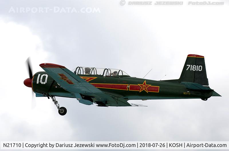 N21710, 1969 Nanchang CJ-6A C/N 2532059, Nanchang CJ-6A  C/N 2532059, N21710