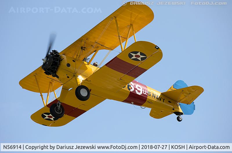 N56914, 1942 Boeing A75N1(PT17) C/N 75-2101, Boeing A75N1(PT17) Stearman  C/N 75-2101, N56914