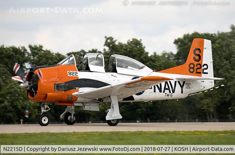N2215D, 1957 North American T-28C Trojan C/N 252-44 (146281), North American T-28C Trojan  C/N 146281, N2215D