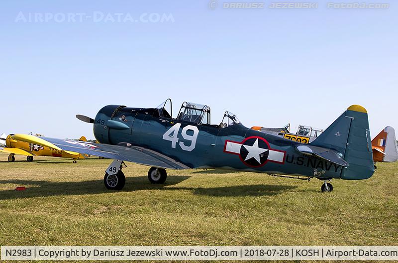 N2983, 2002 North American AT-6D Texan C/N 88-18053, North American AT-6D Texan  C/N 88-18053, N2983