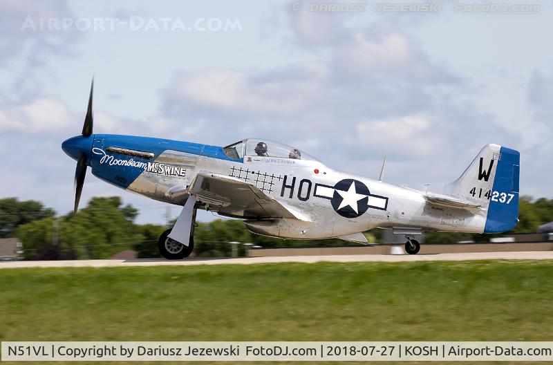 N51VL, 1944 North American F-51D Mustang C/N 122-40196, North American F-51D Mustang 