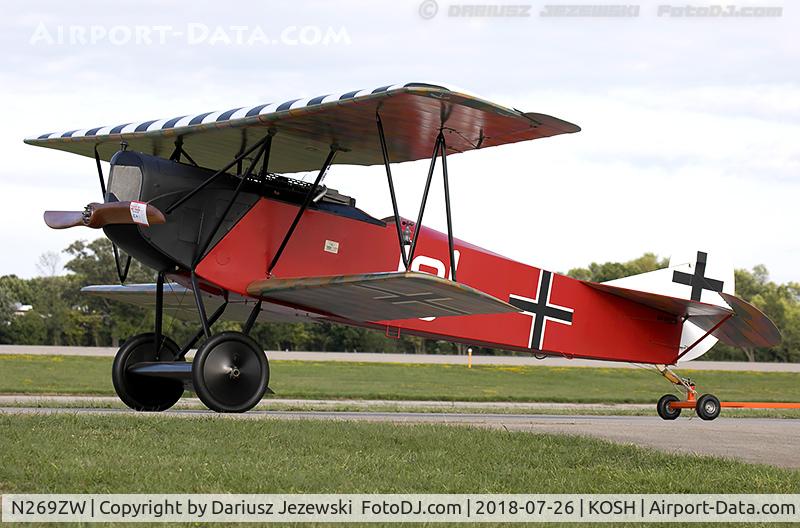 N269ZW, 2015 Fokker D-7 Replica C/N FM-15, Fokker D-VII (replica)  C/N FM-15, NX269ZW