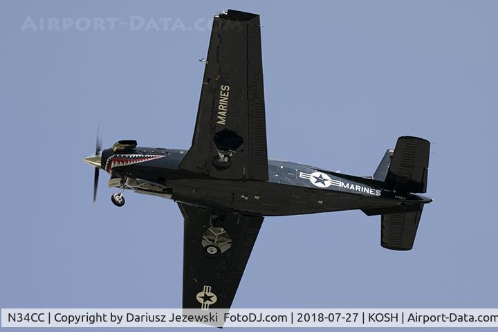 N34CC, 1982 Beech T-34C-1 Turbo Mentor C/N GM-86, Beech T-34C Mentor C/N GM-86, NX34CC