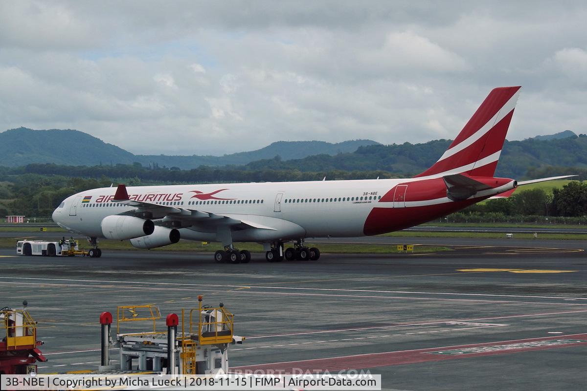 3B-NBE, 1999 Airbus A340-313 C/N 268, At Mauritius