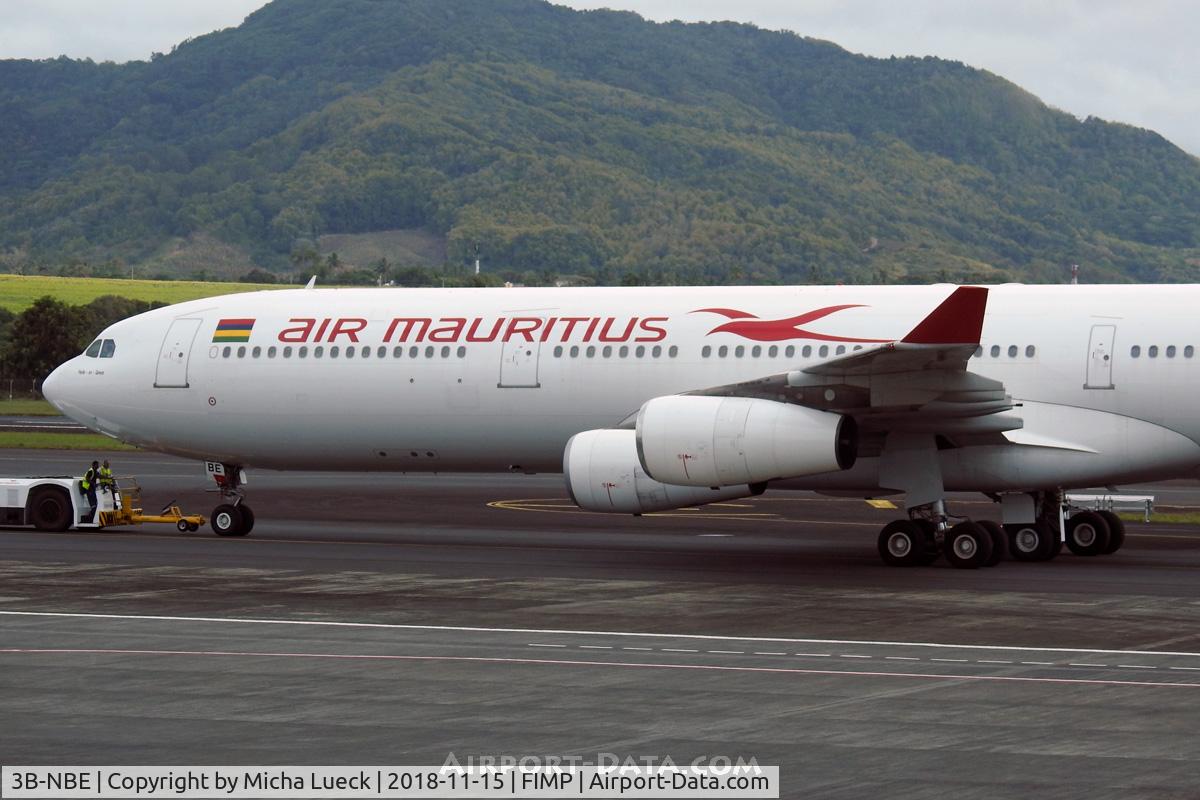3B-NBE, 1999 Airbus A340-313 C/N 268, At Mauritius
