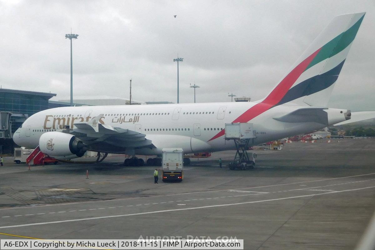 A6-EDX, 2012 Airbus A380-861 C/N 105, At Mauritius