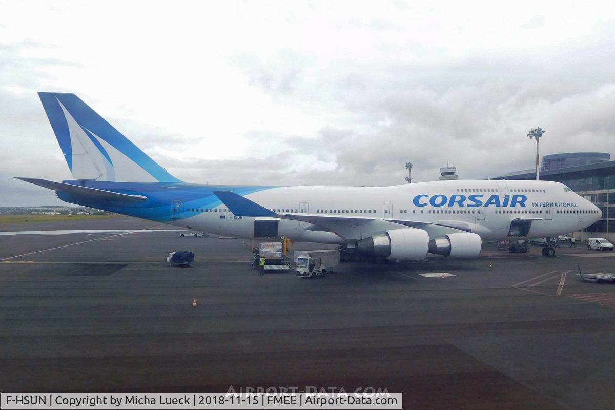 F-HSUN, 1993 Boeing 747-422 C/N 26880, At Reunion