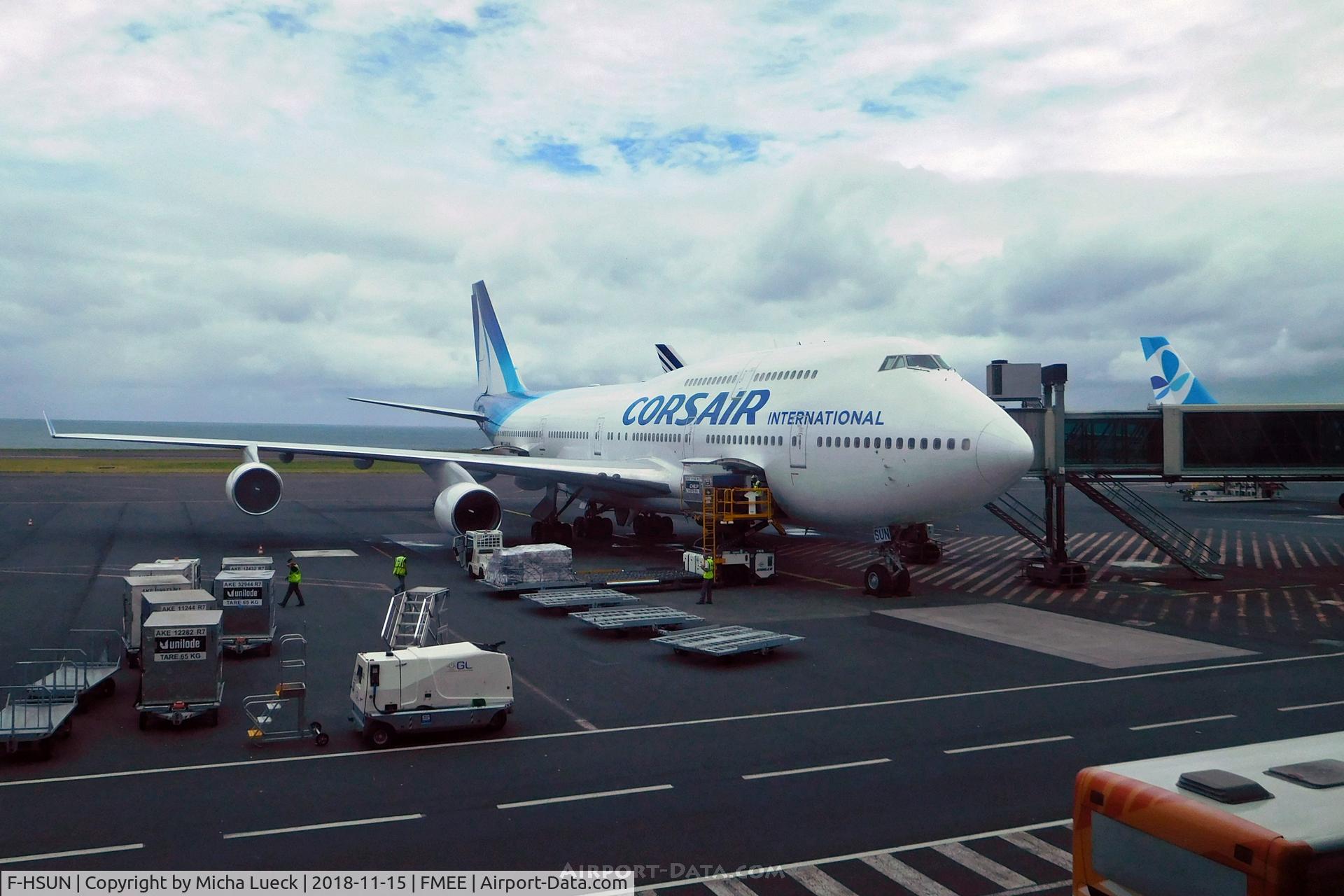 F-HSUN, 1993 Boeing 747-422 C/N 26880, At Reunion