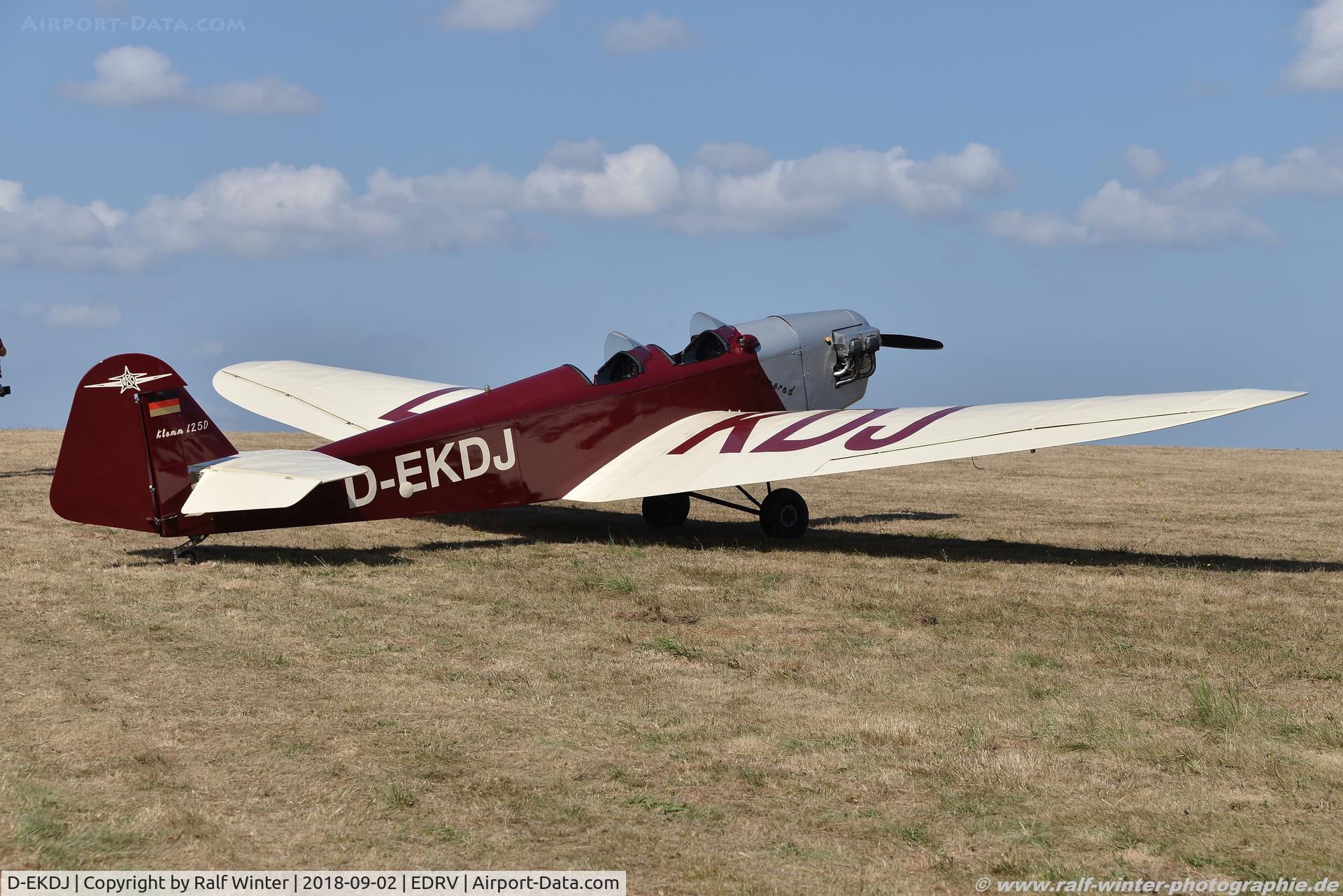 D-EKDJ, Klemm L25D C/N Not found D-EKDJ, Klemm L25D - Private - D-EKDJ - 02.09.2018 - EDRV