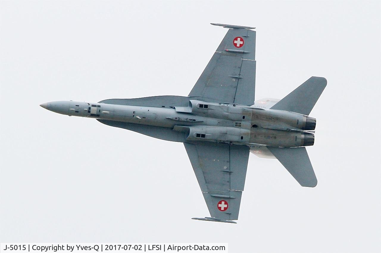 J-5015, McDonnell Douglas F/A-18C Hornet C/N 1361/SFC015, Swiss Air Force McDonnell Douglas FA-18C Hornet, On display, St Dizier-Robinson Air Base 113 (LFSI) Open day 2017