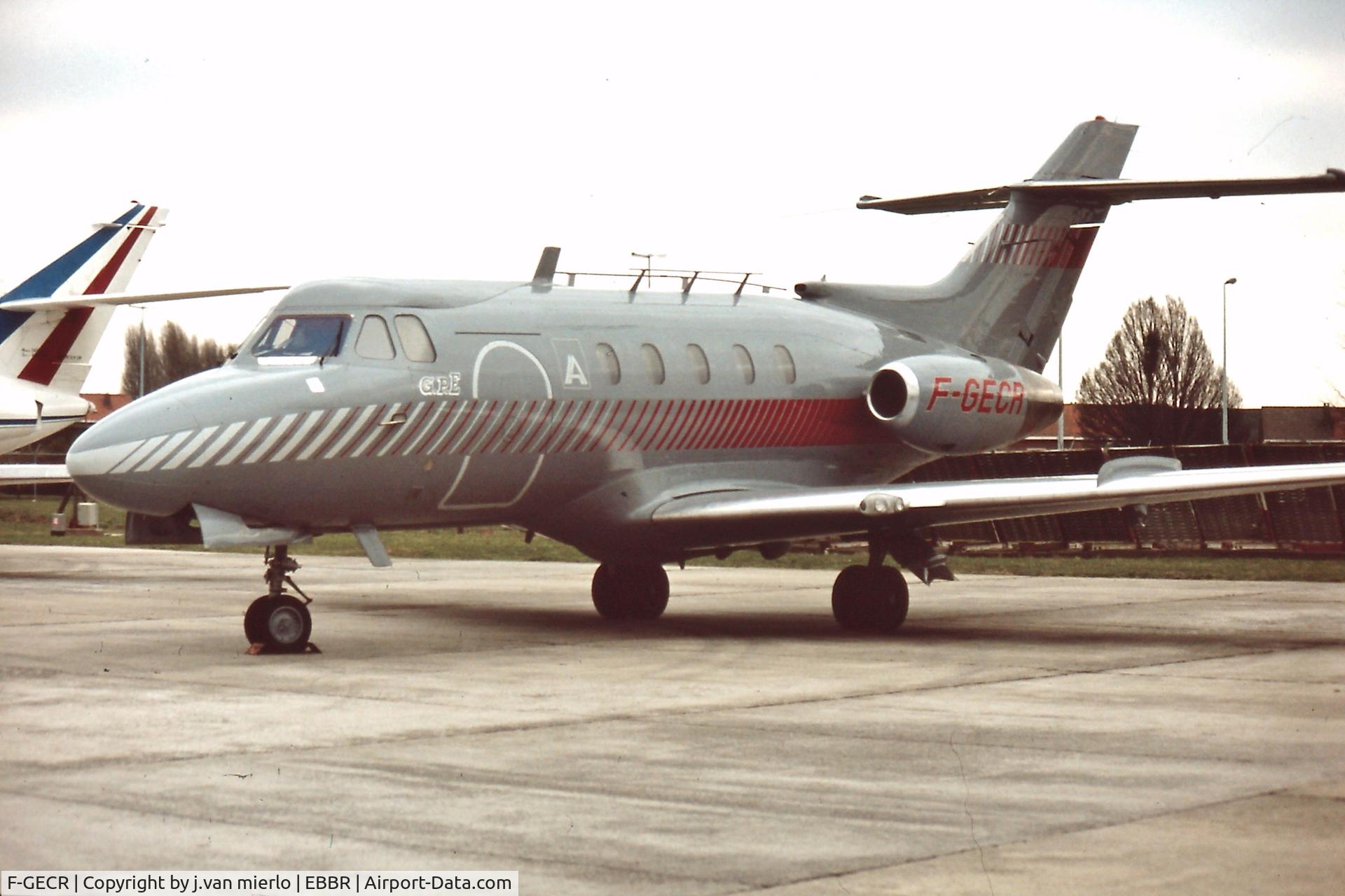 F-GECR, Hawker Siddeley HS.125 Series 3B C/N 25-128, Brussels