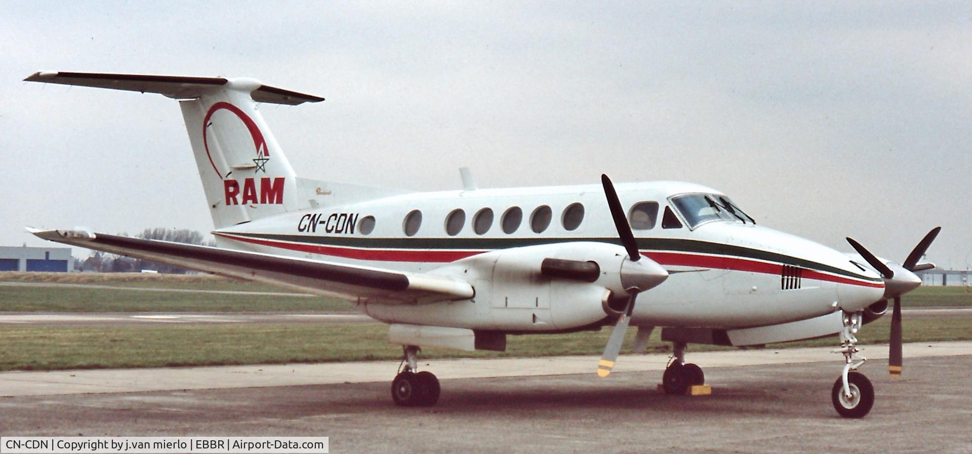 CN-CDN, 1980 Beech 200 Super King Air C/N BB-713, Brussels