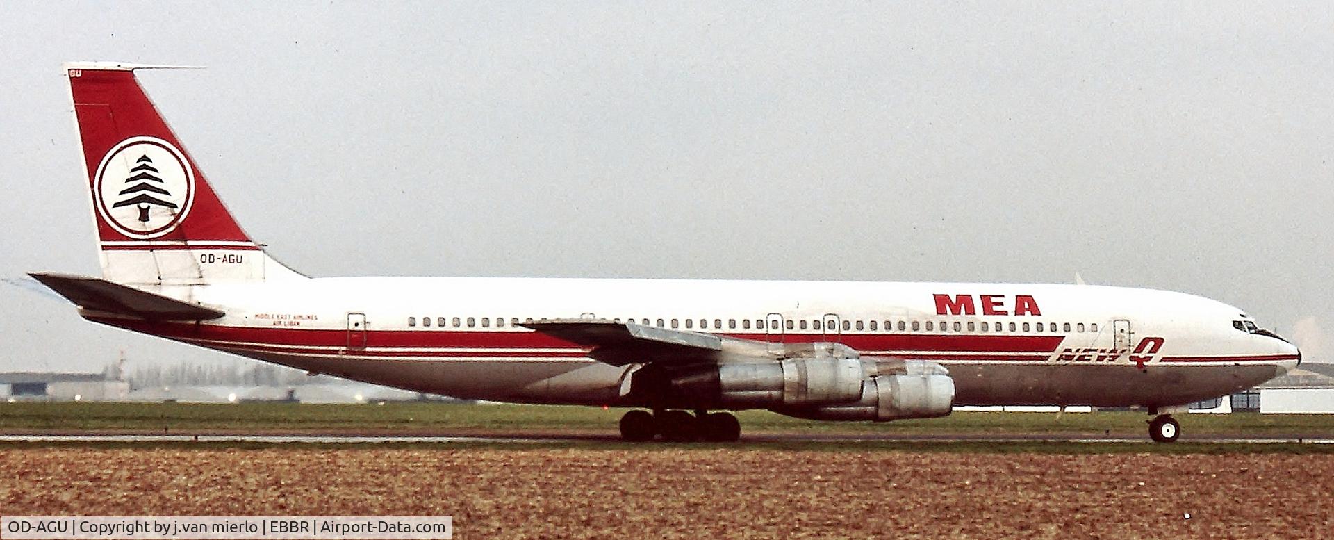 OD-AGU, 1968 Boeing 707-347C C/N 19966, brussels