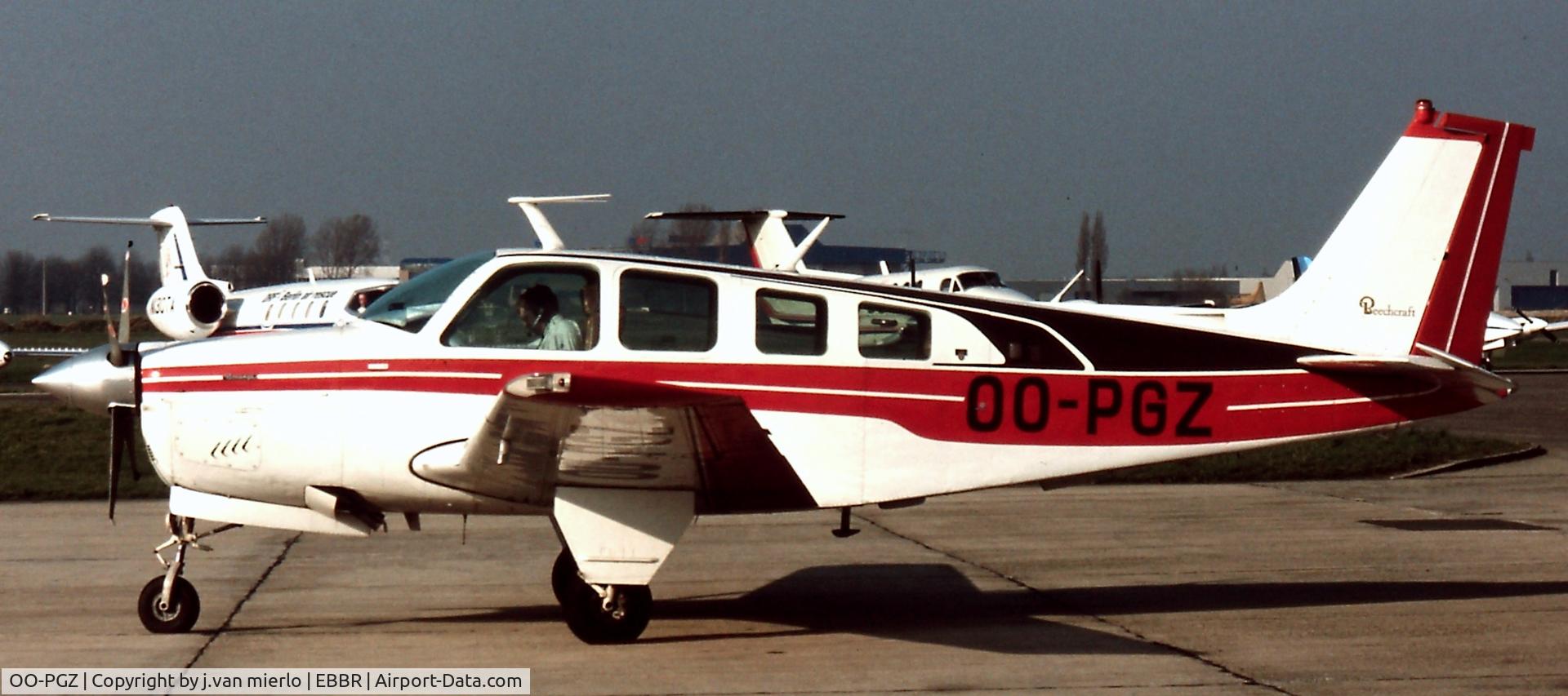 OO-PGZ, 1977 Beech A36 Bonanza 36 C/N E-1143, Brussels