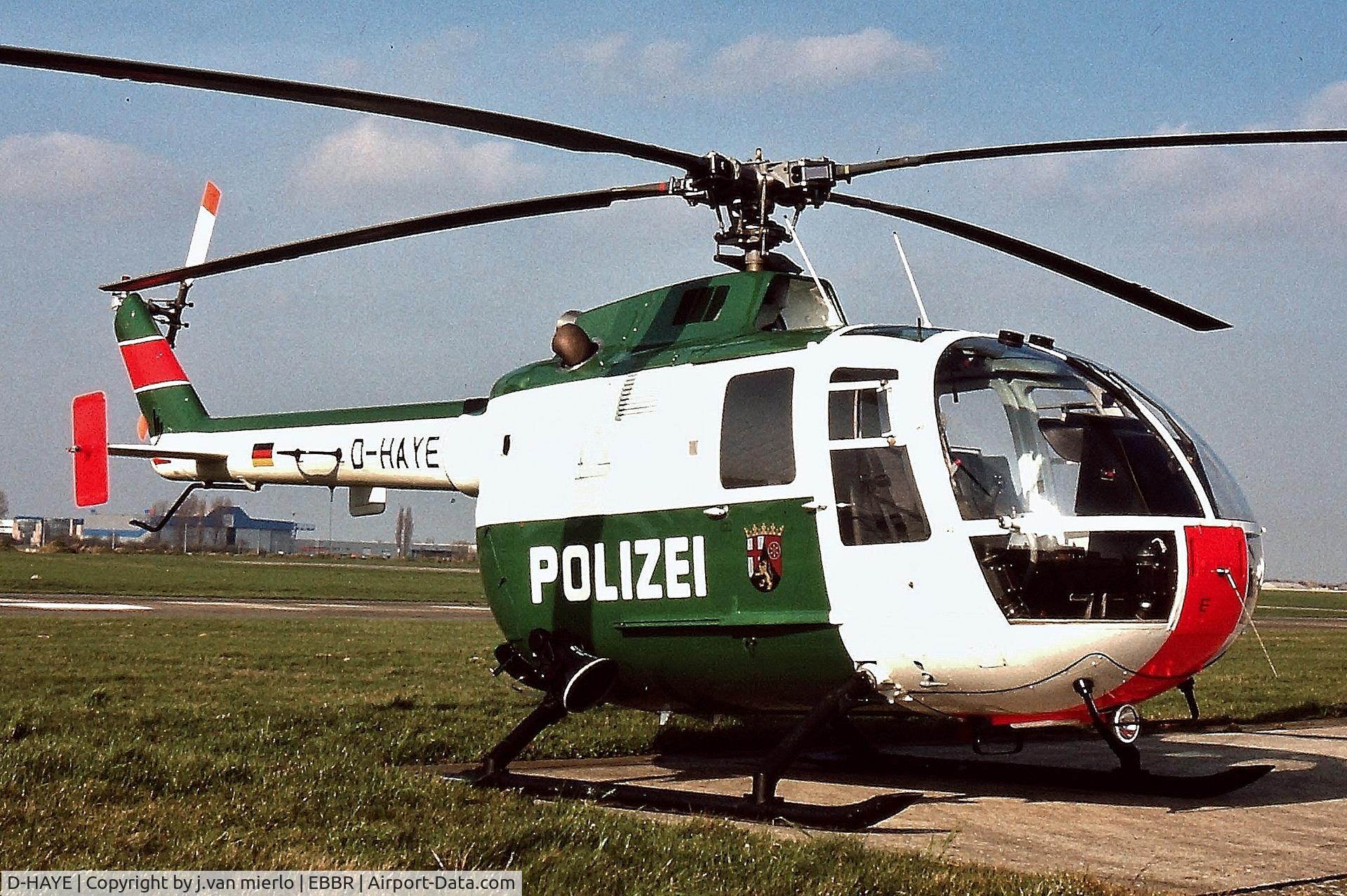 D-HAYE, MBB Bo-105C C/N S-140, Brussels