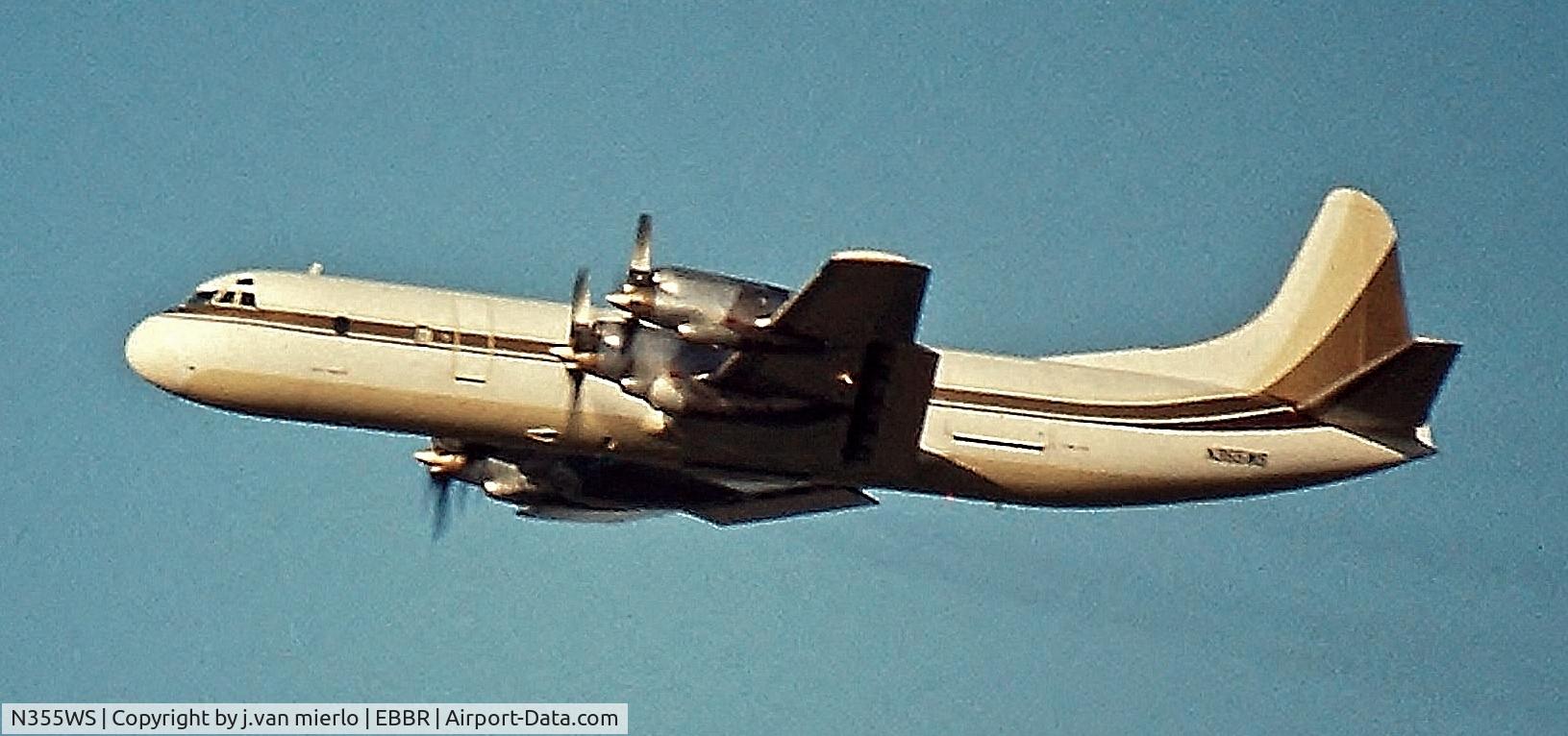 N355WS, Lockheed L-188A Electra C/N 1039, Airborne from 25R Brussels