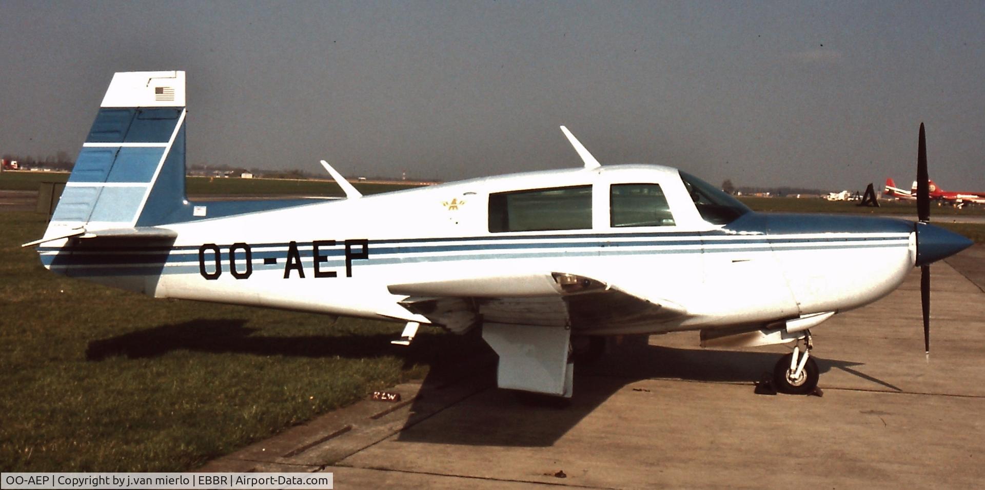 OO-AEP, Mooney M20K C/N 250537, Brussels