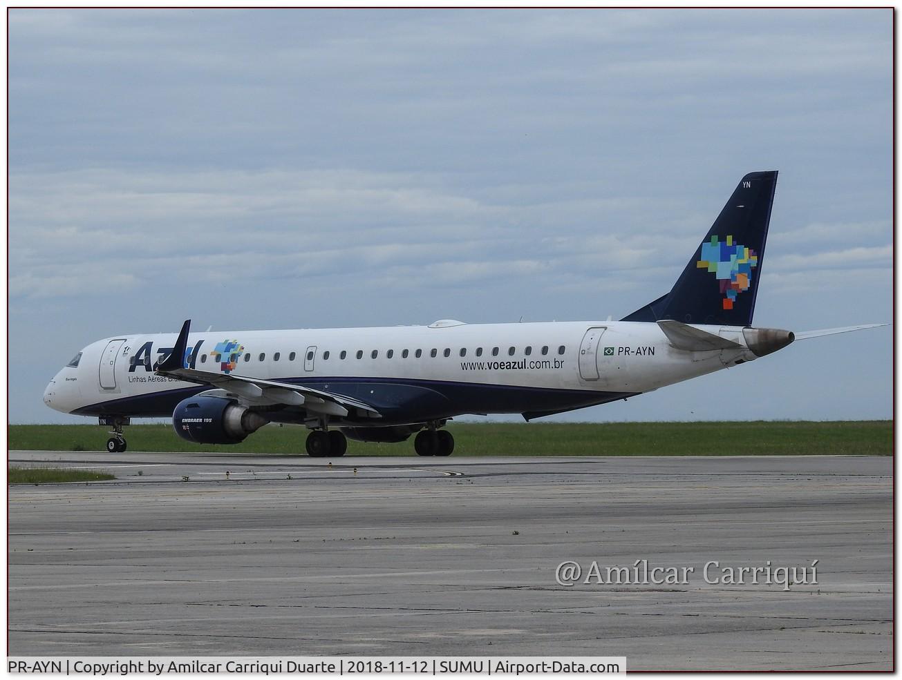 PR-AYN, 2010 Embraer 195AR (ERJ-190-200IGW) C/N 19000386, Taxi in SUMU