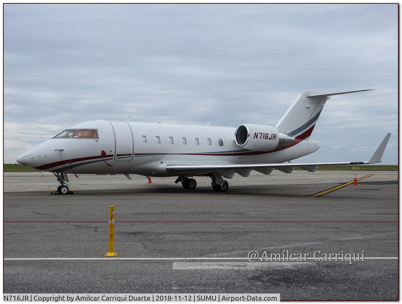 N716JR, 2010 Bombardier Challenger 604 (CL-600-2B16) C/N 5847, Landed at SUMU