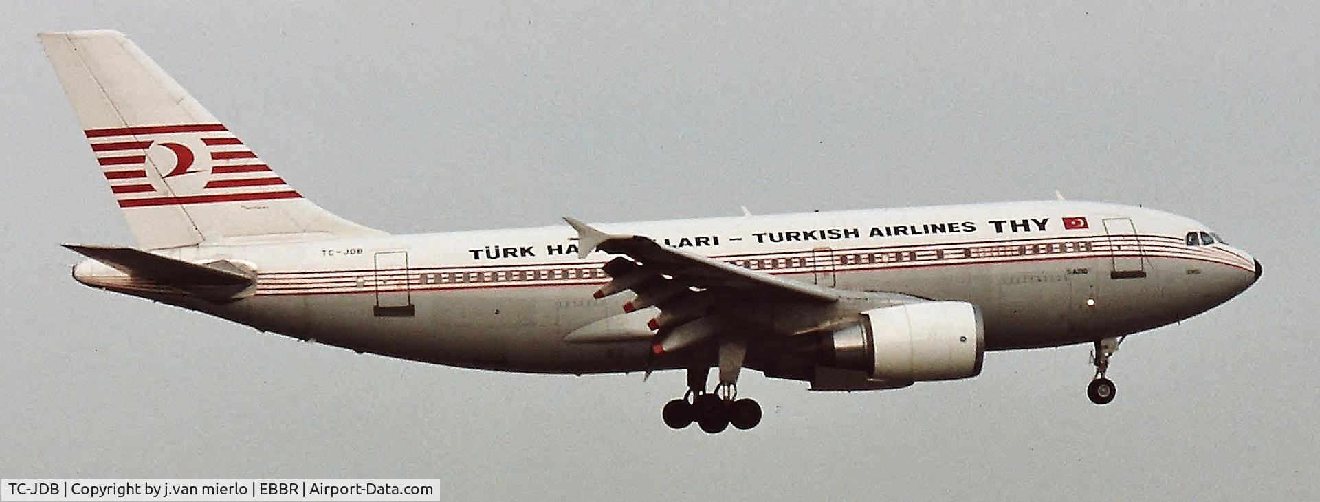 TC-JDB, 1989 Airbus A310-304 C/N 497, Landing 02 Brussels
