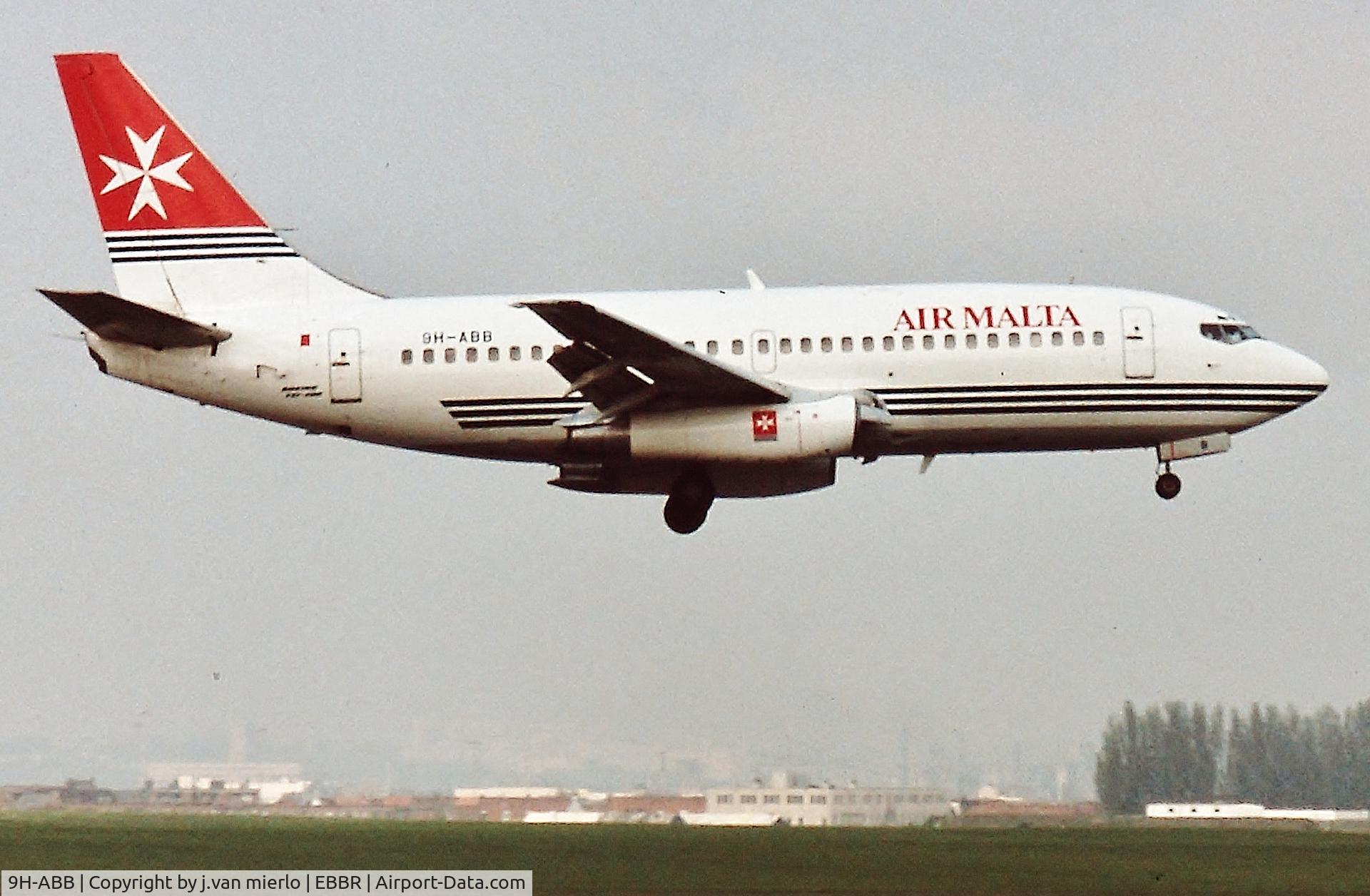 9H-ABB, 1983 Boeing 737-2Y5 C/N 23039, Landing 02 Brussels