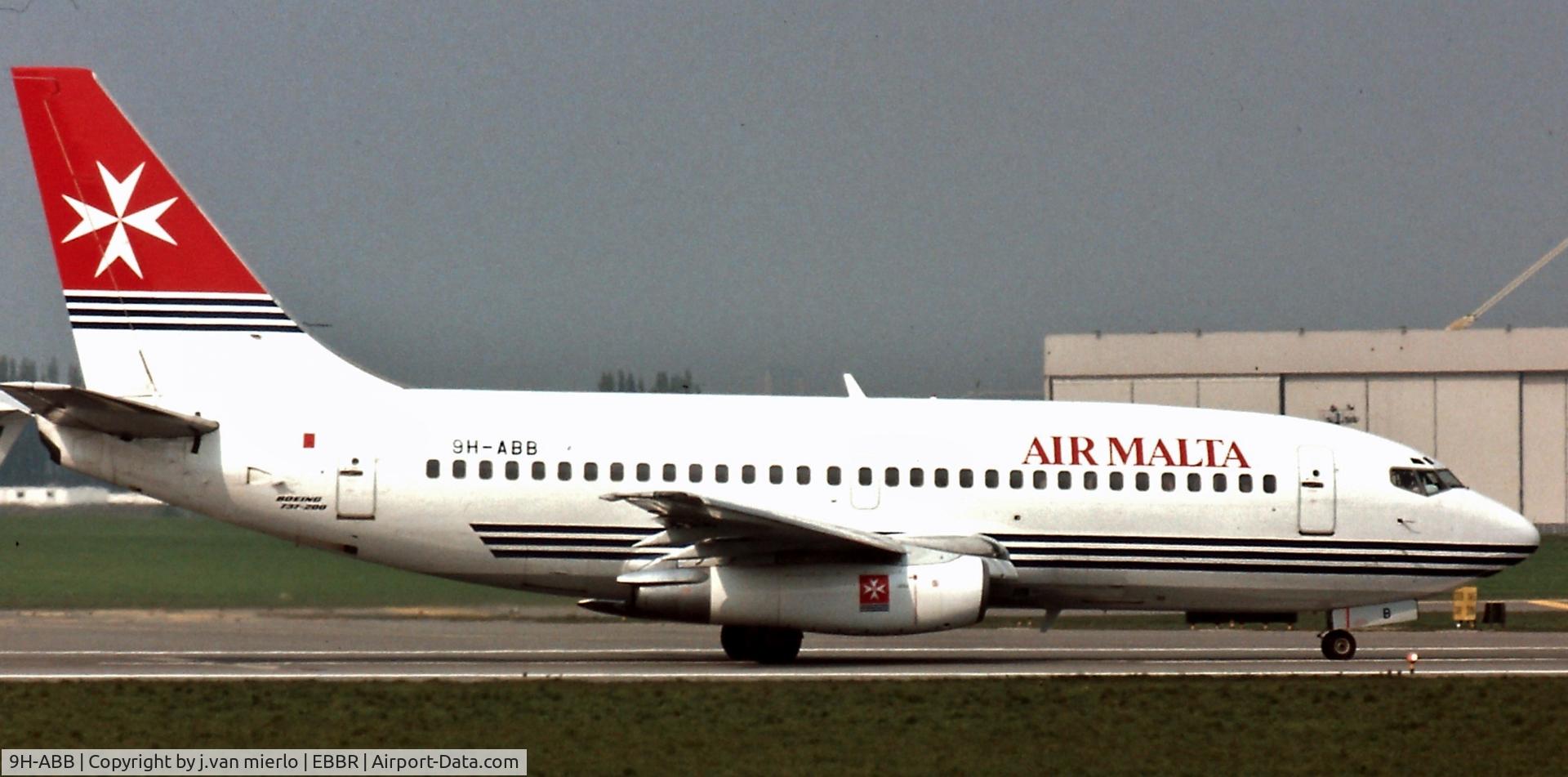 9H-ABB, 1983 Boeing 737-2Y5 C/N 23039, Awaiting T/O clearance Brussels 02