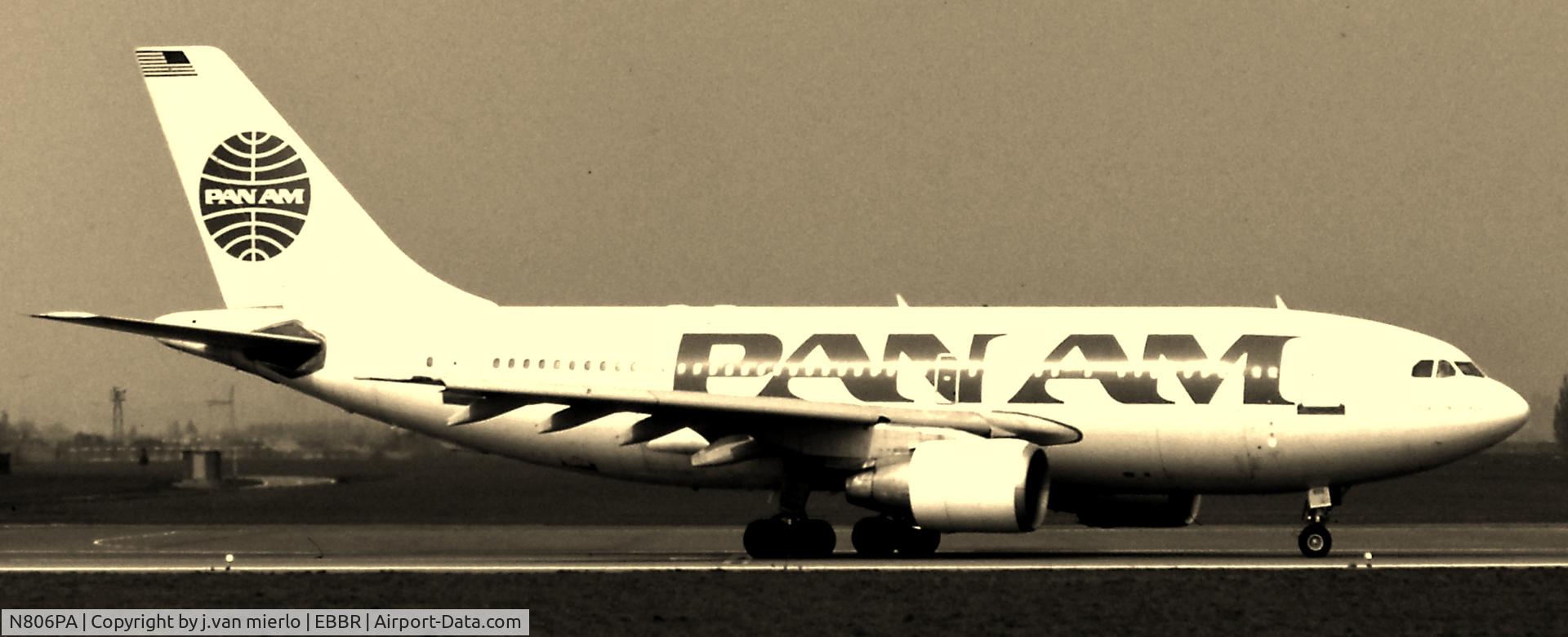 N806PA, 1984 Airbus A310-222 C/N 342, Brussels