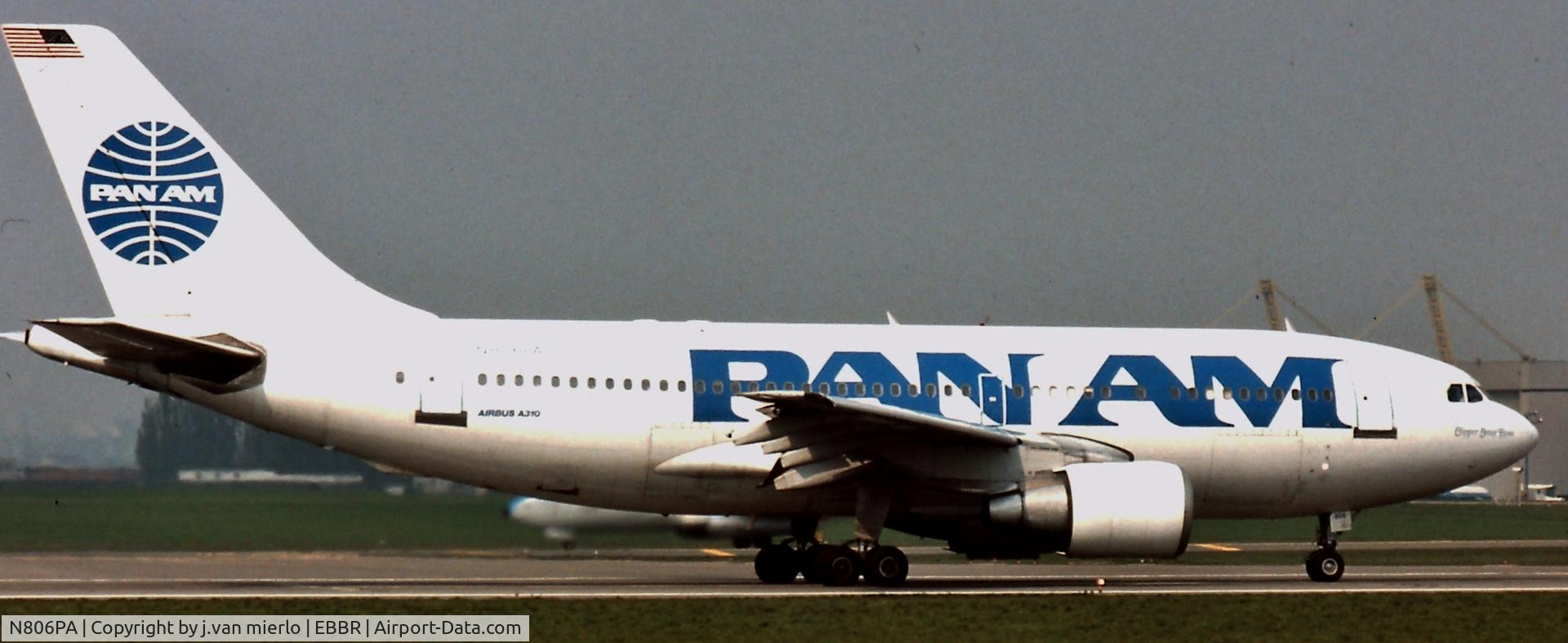 N806PA, 1984 Airbus A310-222 C/N 342, Brussels