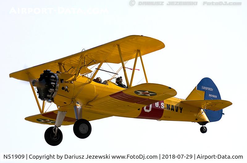 N51909, 1945 Boeing A75N1(PT17) C/N 75-2526, Boeing A75N1(PT17) Stearman  C/N 75-2526, N51909