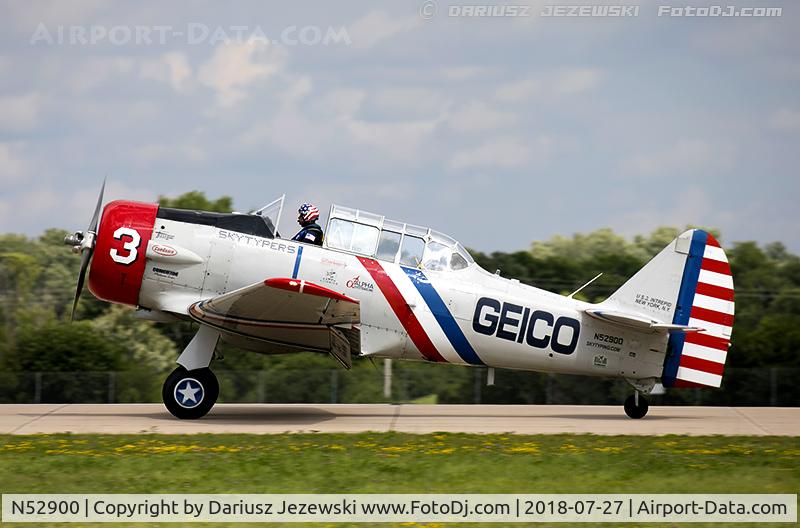 N52900, 1940 North American SNJ-2 Texan C/N 2010, North American SNJ-2 Texan  C/N 2010 - Geico Skytypers, N52900