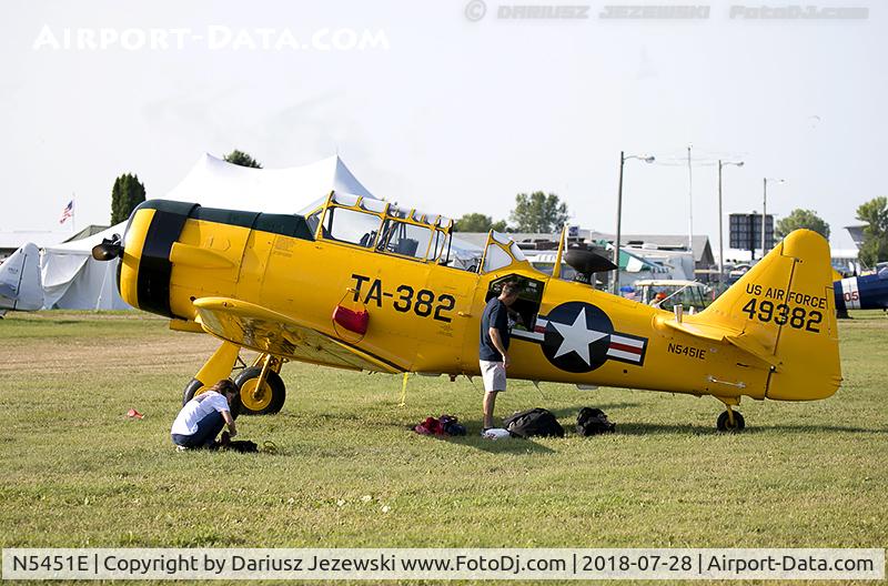 N5451E, 1949 North American T-6G Texan C/N 168-496, North American T-6G Texan  C/N 168-496, N5451E