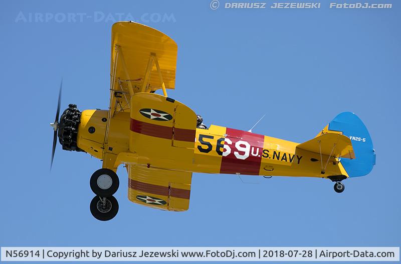 N56914, 1942 Boeing A75N1(PT17) C/N 75-2101, Boeing A75N1(PT17) Stearman  C/N 75-2101, N56914