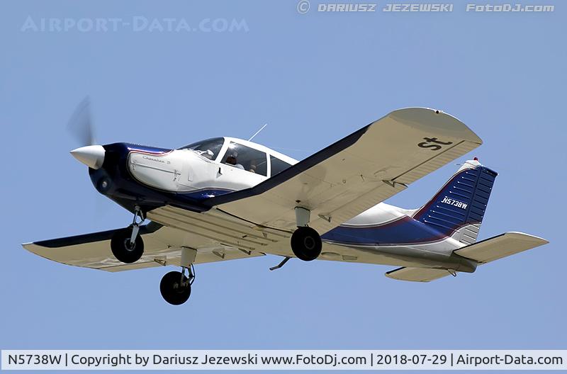 N5738W, 1963 Piper PA-28-150 Cherokee C/N 28-1434, Piper PA-28-150 Cherokee  C/N 28-1434, N5738w