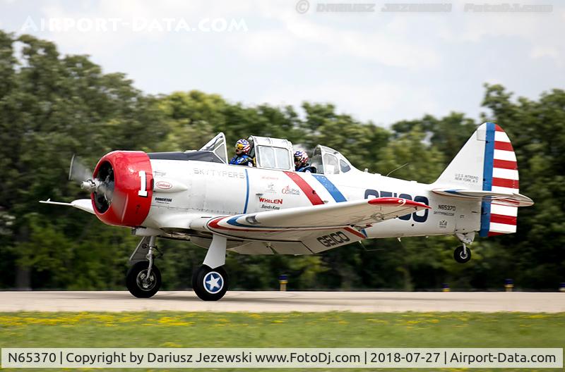N65370, 1941 North American SNJ-2 Texan C/N 2562, North American SNJ-2 Texan  C/N 2562 - Geico Skytypers, N65370