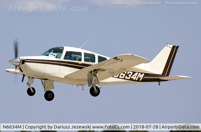 N6634M, 1979 Beech C24R C/N MC-682, Beech C24R Sierra  C/N MC-682, N6634M