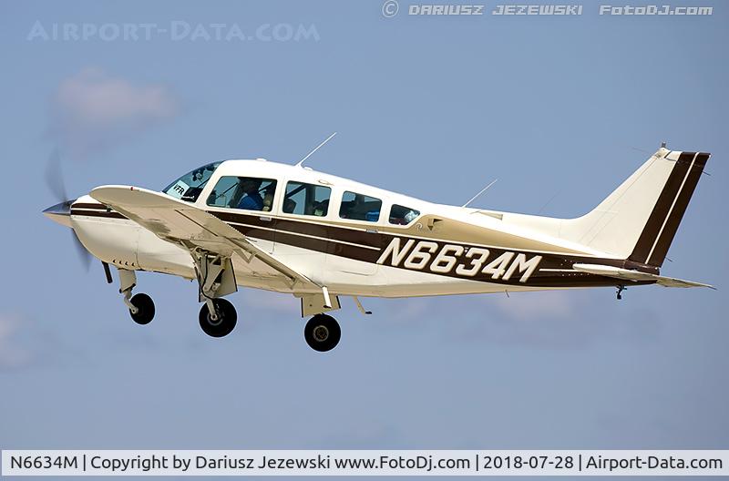 N6634M, 1979 Beech C24R C/N MC-682, Beech C24R Sierra  C/N MC-682, N6634M