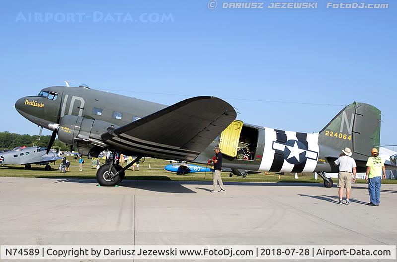 N74589, 1943 Douglas DC3C-S1C3G (C-47A) C/N 9926, Douglas DC-3C-S1C3G  C/N 9926, N74589