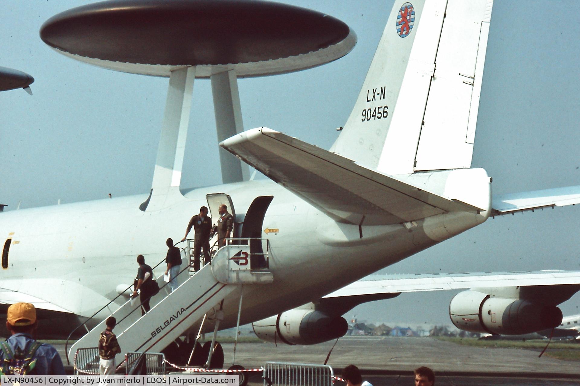 LX-N90456, 1984 Boeing E-3A Sentry C/N 22851, End most interesting visit EBOS AIRSHOW '90s